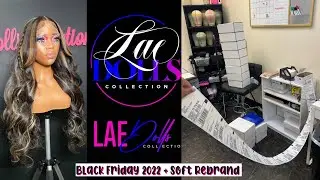 MINI WEEKLY VLOG AS A WIG MAKER: BLACK FRIDAY 2022 PREP & LIVE SALE + WERE REBRANDING
