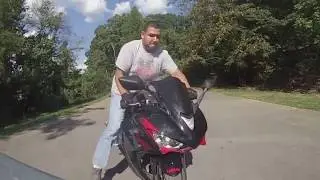 Yamaha R3 wheelie fail