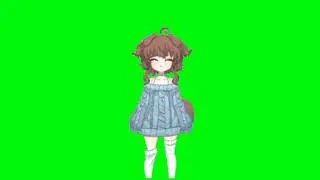 Emi giggling - Vtuber [Green screen] (free download)