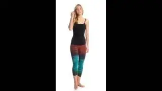 Hard Tail Flat Waisted Cotton Yoga Capris | SwimOutlet.com