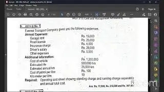 [2077/75/74/72TU] Service Costing | Day 01 | Account | BBS 2ND | S01 | Kiran Lama