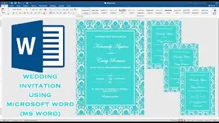 TIFFANY BLUE | How to make WEDDING INVITATION in Microsoft Word (MS Word) | DIY | Cassy Soriano