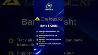 DeltaERP General Ledger and Bank & Cash