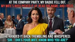 At The Company Party, My Badge Fell Out. My Wife's Boss Picked It Up, Read The... Relationship Story