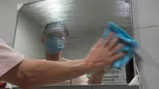 【鬥布DOBO】用4K布擦拭浴室鏡子，輕鬆快速效果好(一刀未剪)
