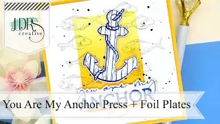 You Are My Anchor ⚓ | Nautical Card with Letterpress Vibes!