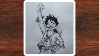 Drawing Luffy | How to draw Monkey D Luffy | Step by step drawing | One Piece | Anime drawing