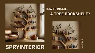 Tree Bookcase Shelves | Custom Tree Bookshelf Assembly 5 Steps | 2025 Interior Design Collection