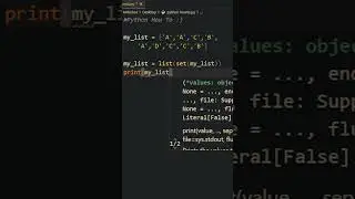 ‼️ REMOVE duplicates FROM LIST - Python Tricks 🐍 #7