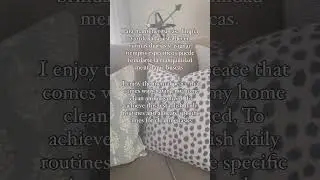 Descubriendo serenidad en la simplicidad de un hogar limpio y organizado. 🏡✨