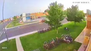 Thief steals bike from Beamers Action Sports Shop instant karma