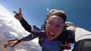 MEU PRIMEIRO SALTO DE PARAQUEDAS - Skydive Cerrado Anápolis GO - João Matheus