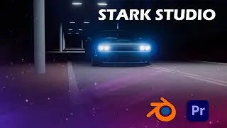 Car Animation Test Footage #Blender#Premerpro [STARK STUDIO]