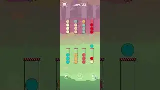 Ball Sort Puzzle Hard Level 23 gameplay (iOS Android)