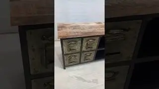 Vintage Industrial Antique Finish Drawer Cabinet