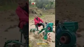 Amazing Unique Ploughing Power Tiller Cultivator Machine