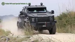 Road test of four-wheel drive export-type armored protective special vehicle
