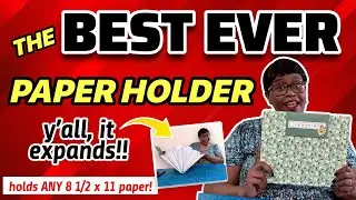 END THAT PAPER CLUTTER! Super Easy EXPANDABLE Paper Holder DIY! Holds 8 1/2 x 11 TOO!