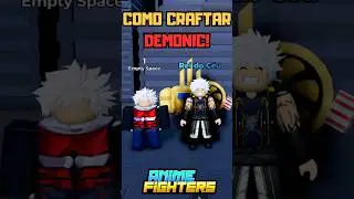 Como Craftar Demonic no Anime Fighters! #roblox #animefighters #aleqzera #shorts