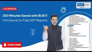 BUSY for CAs: Save 200+ Minutes ⏱ | Master GST Reports & e-Filing in One Software!