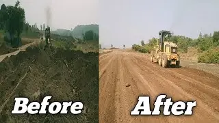 New side first time broken  Dump making bed/नए साइड पहली बार डंपिंग तोड़ कर बेड बनाया Manjeet Grader