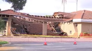 Orange County bank drive-thru roof collapses, no injuries reported