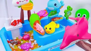 [🐟Toy ASMR🐟] Blue Water Park Playset | RC Pink Dolphin & Zuru Robo Fish Toys Unboxing