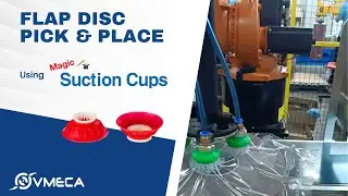 Disc Handling with Vacuum Suction Cups | Pick & Place Automation | Magic Suction Cup (X-Lip)