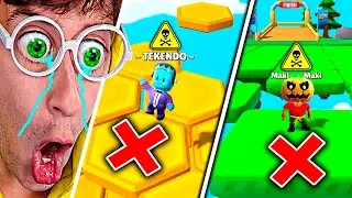 🎃 ZOMBIES vs COLOR ☢️RADIOACTIVO☢️!! (Reto imposible 😱💀) - Stumble Guys TEKENDO