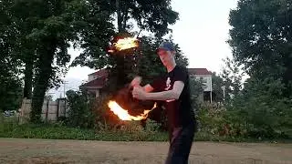 expert fire spinning. DO NOT ATTEMPT