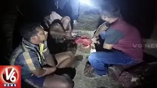 Task Force Police Seizes Sandalwood Logs And Arrests 2 Smugglers | Tirupati | V6 News