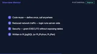 What Is a Stored Procedure in PostgreSQL?