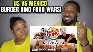 🇺🇸 vs 🇲🇽 AMERICANS SHOCKED BY THE SIZES OF MEXICAN BURGERS! US vs Mexico Burger King Food Wars