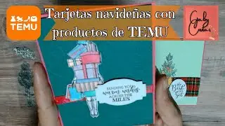 #temu Tarjetas navideñas con productos de Temu  ***Gaby Cositas***
