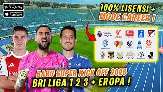 100% LISENSI TERLENGKAP & BISA CAREER MODE ! Game BOLA Terbaru Super Kick Off 2026 (Android/iOS)