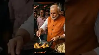 SAMOSA SELLING 20 RUPAY WITH CHATNI WITH MODI JI JUSTS FOR FUN #shorts #funny #trending #funnymemes