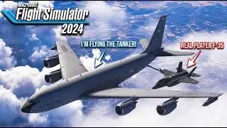 Заправка реальных игроков в воздухе | KC-135R в MSFS 2024