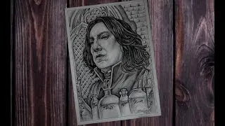 Северус Снейп портрет карандашом // Severus Snape portrait drawing