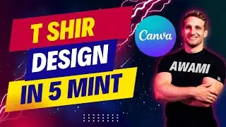 How Can Design T Shirt In Canva ! Awami Computer College