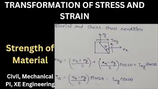 Transformation of Stress and Strain| How to Solve numerical using only One Case