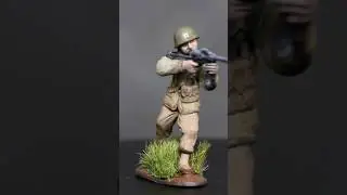 Army Men Painting American Soldier Captain, 1/32, BMC Toys