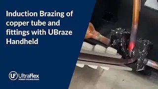 Induction Brazing of copper tubing and fittings with UBraze Handheld