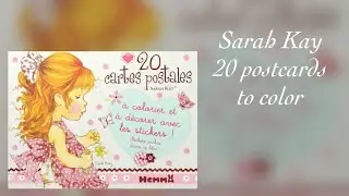 SARAH KAY 20 postcards to color - Flip through