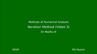 3.3-Description for Iteration Method - Part 3: Illustration