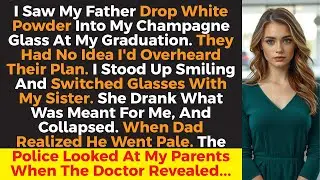 Saw My Dad Drop White Powder In My Glass, But My Sister Drank What Was Meant For Me. Doctor Revealed