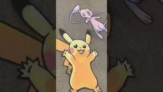 More Pokemon Chalk Art! #chalkart #pokemon #pikachu #fanart #nintendo #art