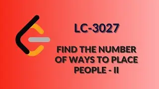 Leetcode 3027 | Find the Number of Ways to Place People || | Hindi | Java