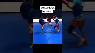 SWEEP KICK TUTORIAL! #taekwondo #martialarts #kickboxing #mma #muaythai #shorts #karate