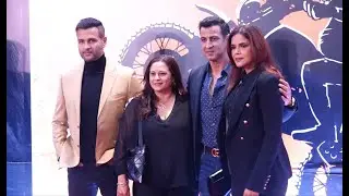 Ronit Roy With Wife Neelam Singh & Rohit Roy With Wife Manasi Joshi At Tadap Premiere Night
