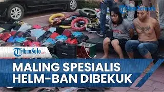 Maling Spesialis Helm & Ban Berhasil Dibekuk Polisi, Pernah Gasak 50 Ban & 125 Kaleng Oli